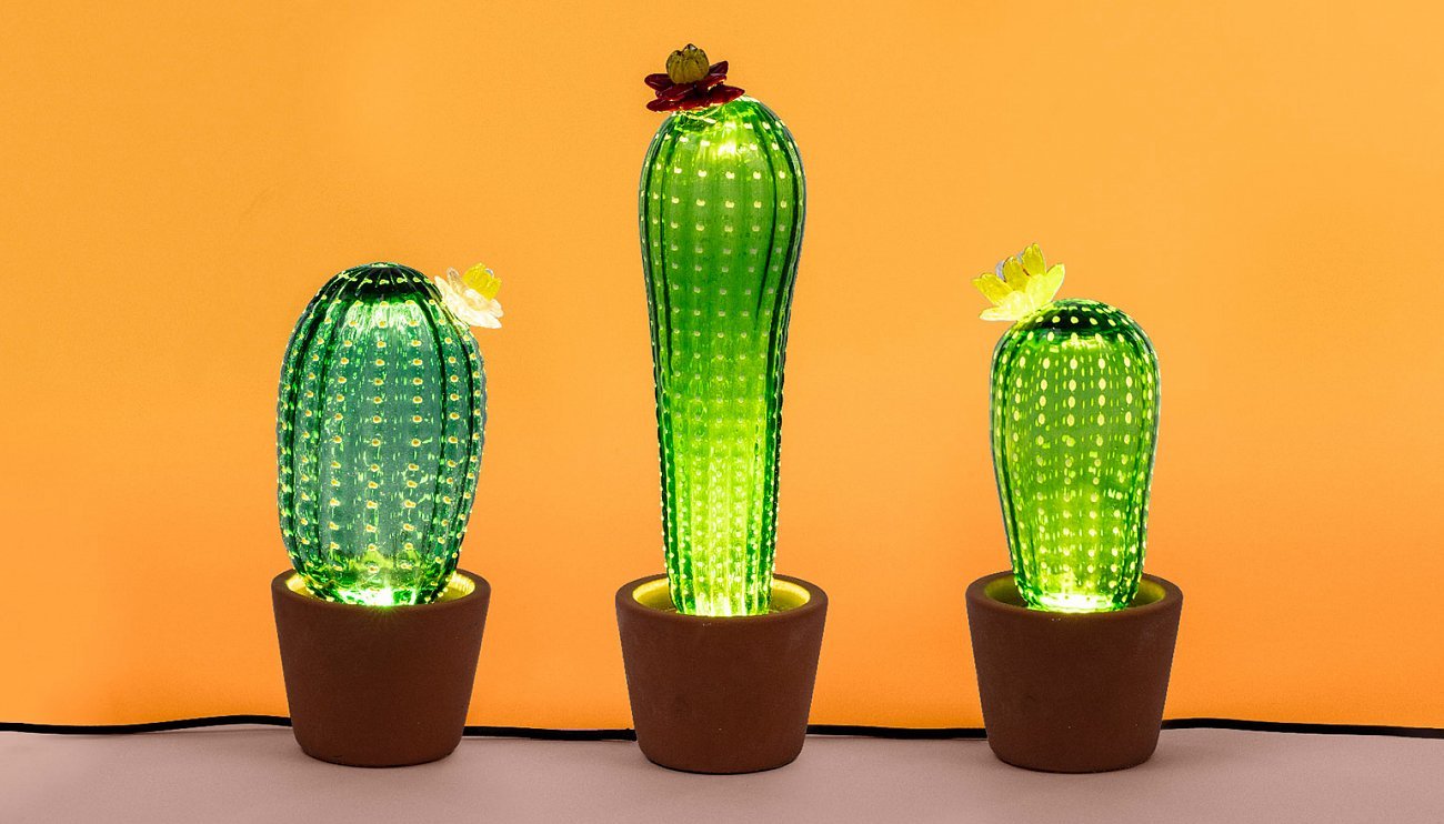 Настольная лампа 44х13см зеленая Desert Sunrise 14692 SELETTI НЕОБЫЧНЫЕ 00-3882468 Зеленый  - Вид №4