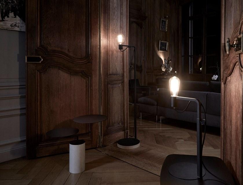 RADAR INTERIOR Настольная лампа из металла с регулируемой высотой ручной работы с диммером Grafit sun-id-1460204 - Вид №1