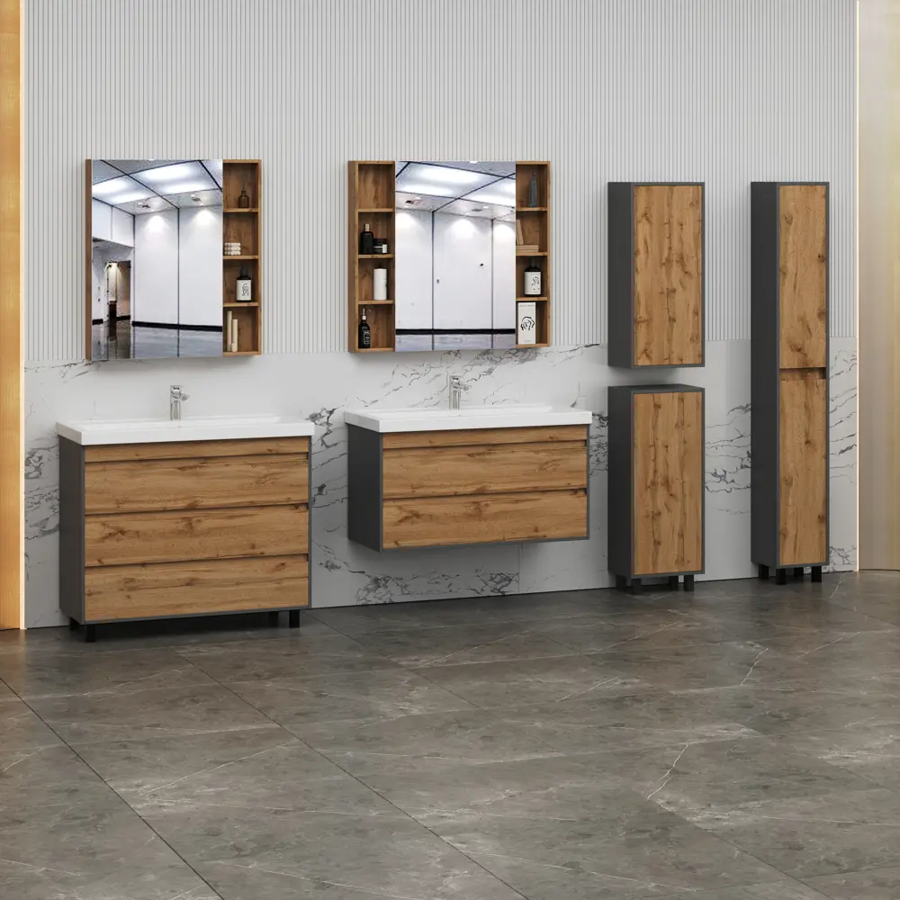 Тумба Santreyd Wood TWP100 для ванной с двумя ящиками 88695643 STLM-1432714 - Вид №9