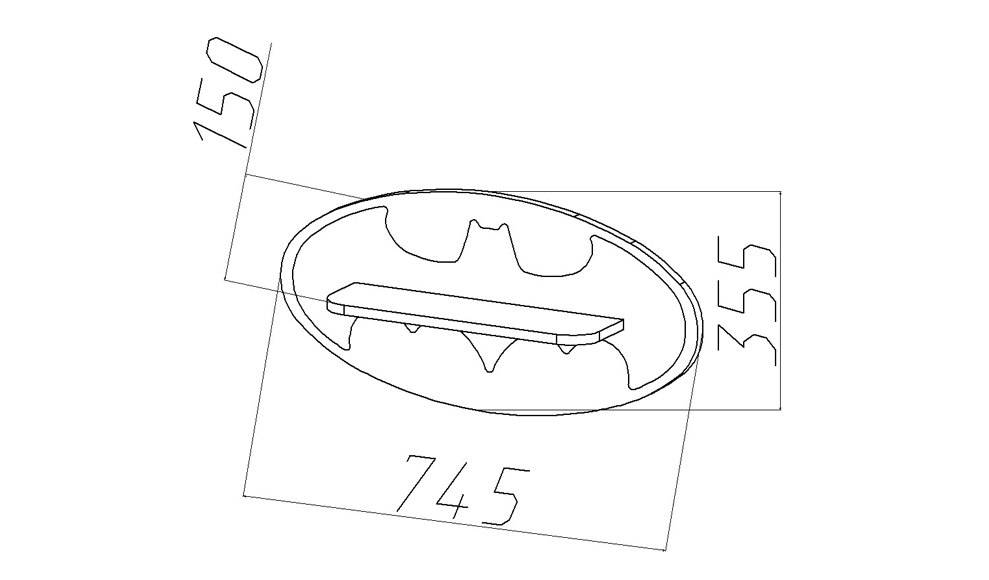 Полка-бэтмен детская большая "Леголенд" МАНДАРИН ЛЕГОЛЕНД 179562 Черный;желтый Santreyd  - Вид №2