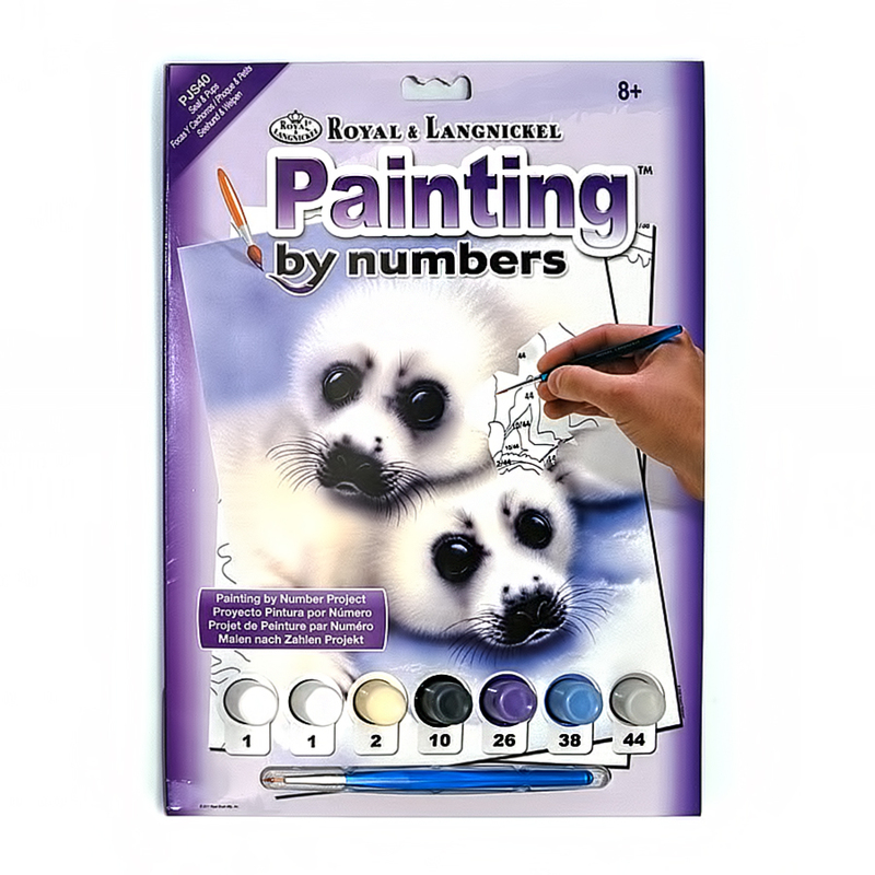 40 Раскраска по номерам 2 "Тюлени" PJS ROYAL LANGNICKEL 