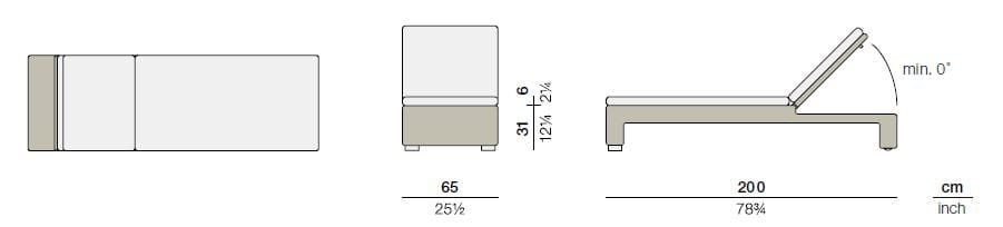 Шезлонг из синтетического волокна DEDON LOUNGE ARCH-00074049 - Вид №2