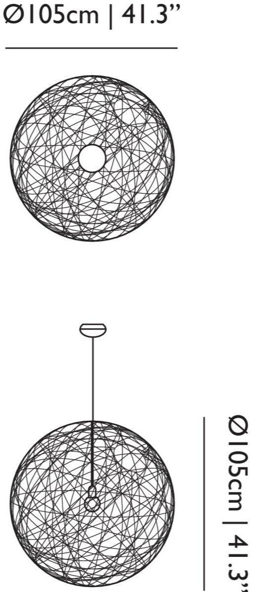 moooi Светодиодный подвесной светильник из стекловолокна Random sun-id-1468066 - Вид №4