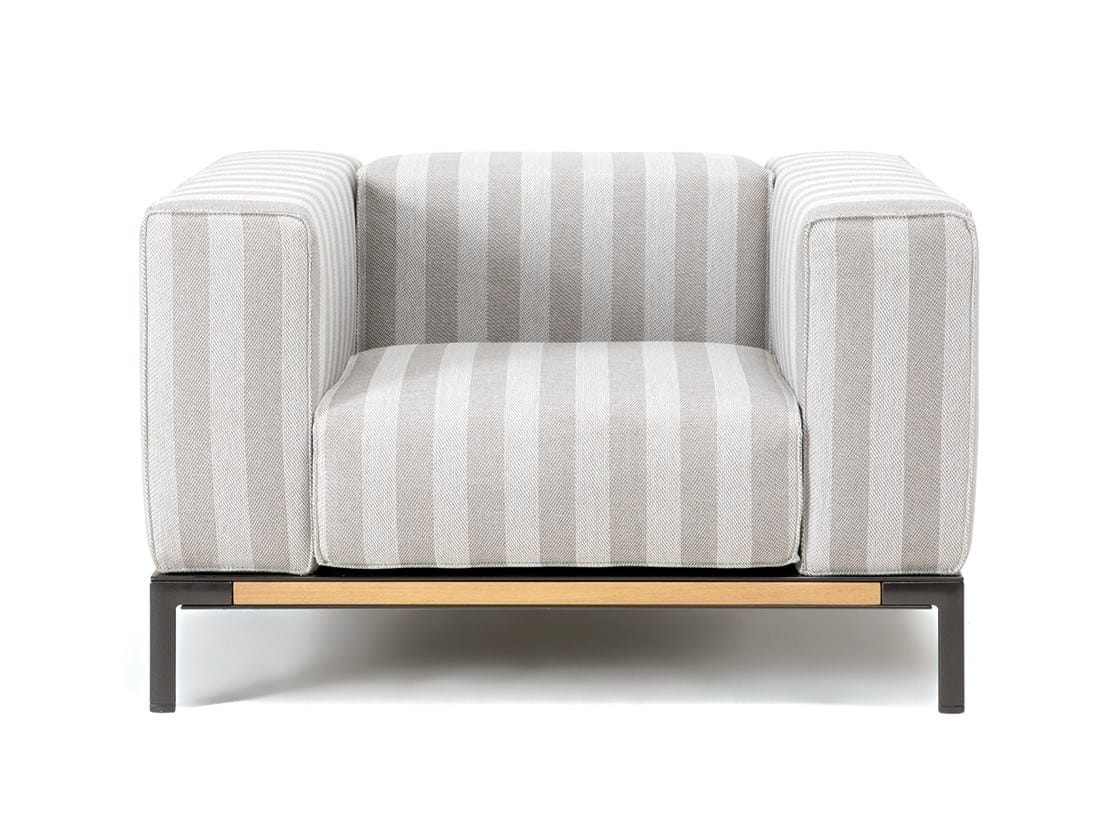 Тканевое садовое кресло с подлокотниками Ethimo Прибрежный ARCH-00069335 - Вид №1