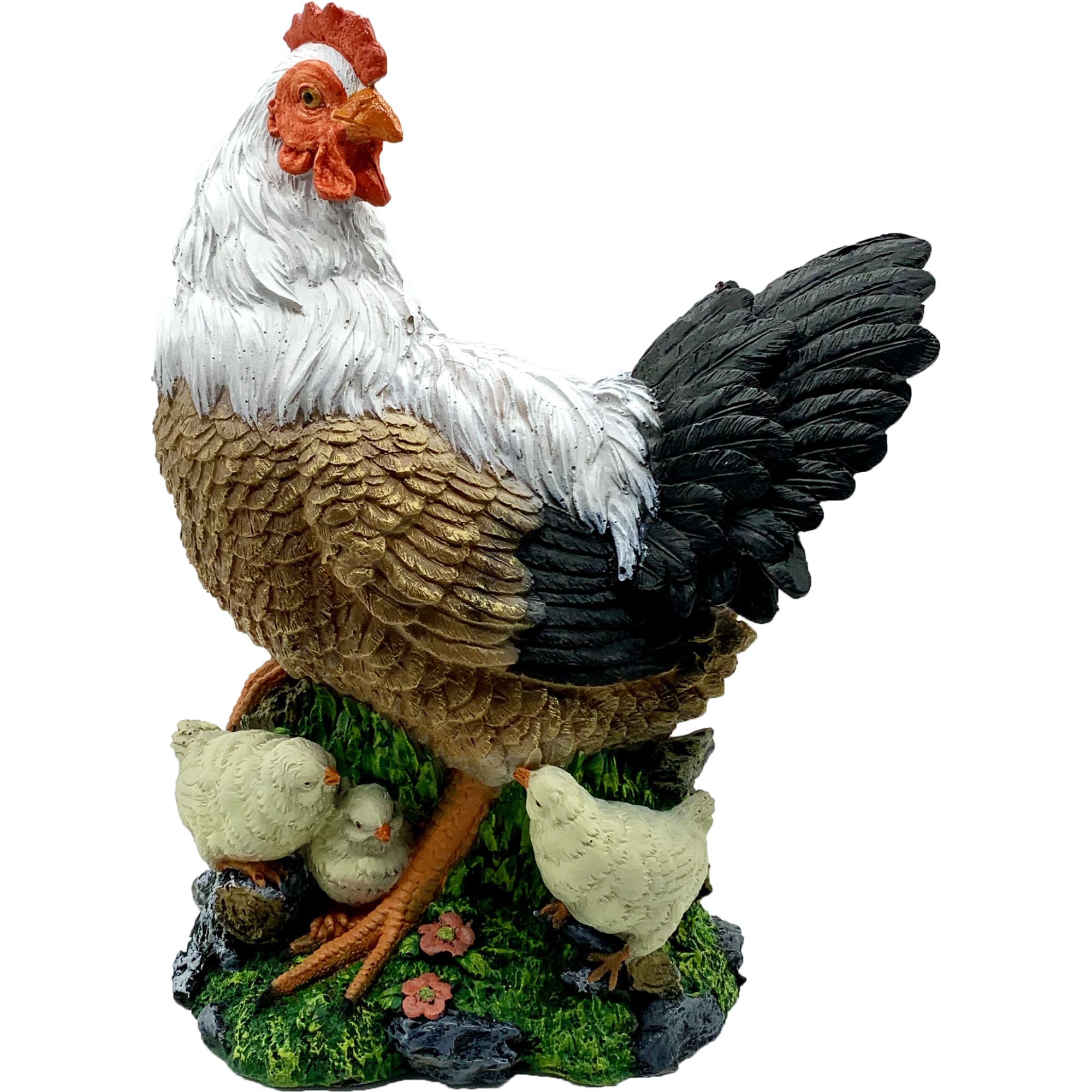82558139 Садовая фигура «Курица с цыплятами» высота 41 см Santreyd  - Вид №1