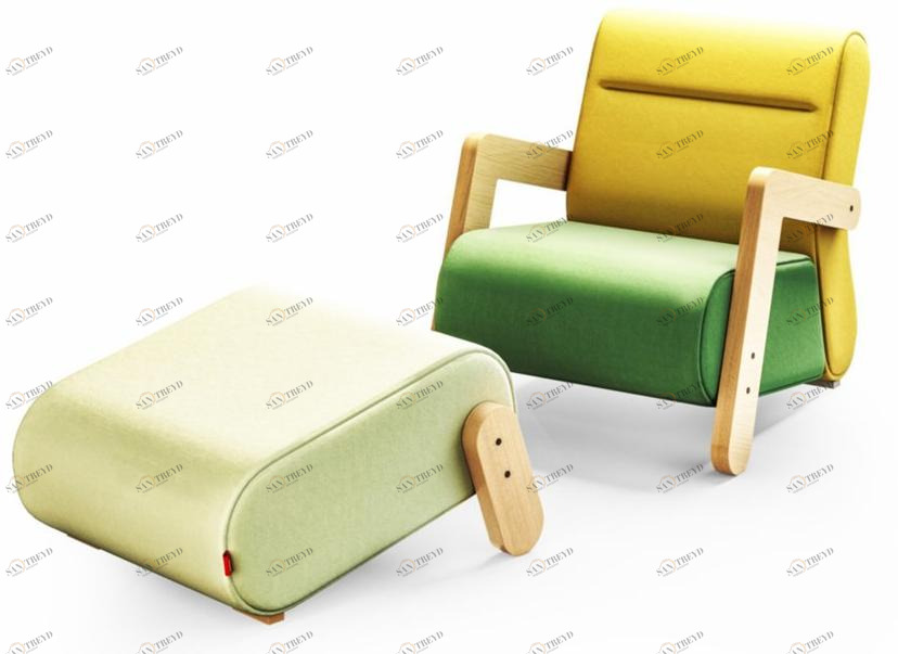 Mikomax Smart Office Кресло из шерсти с подставкой для ног sun-id-1440552