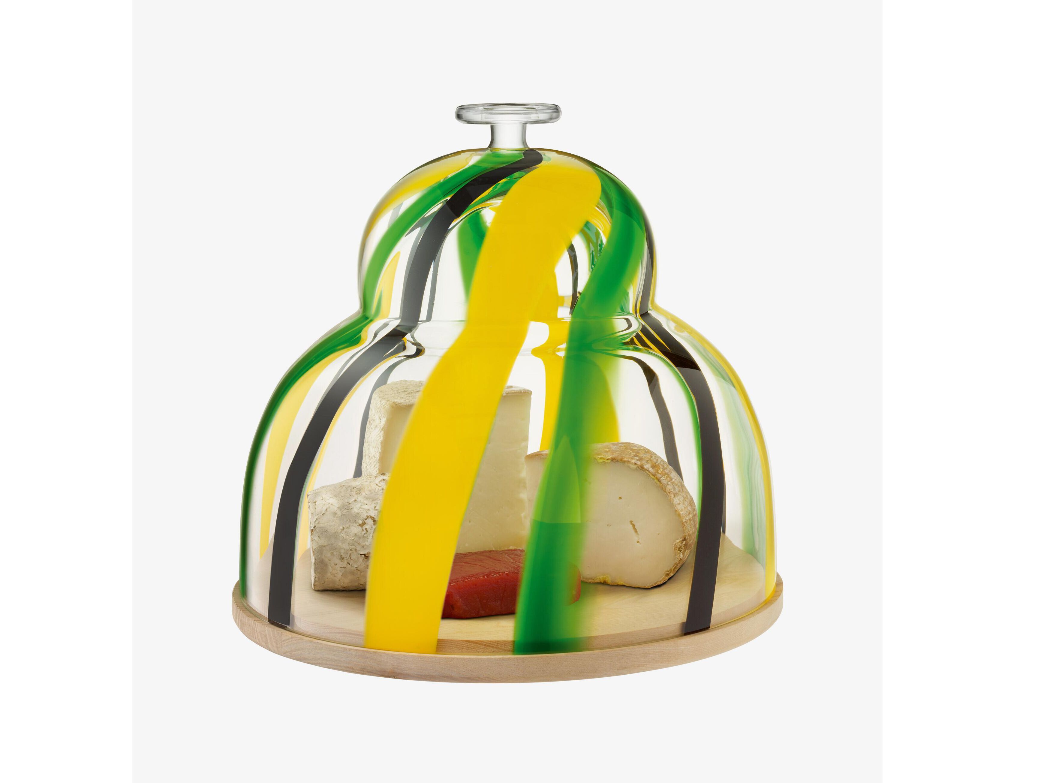 Крышка из дутого стекла с ясенем-Ø30cm LSA Народная ARCH-00003908 - Вид №1