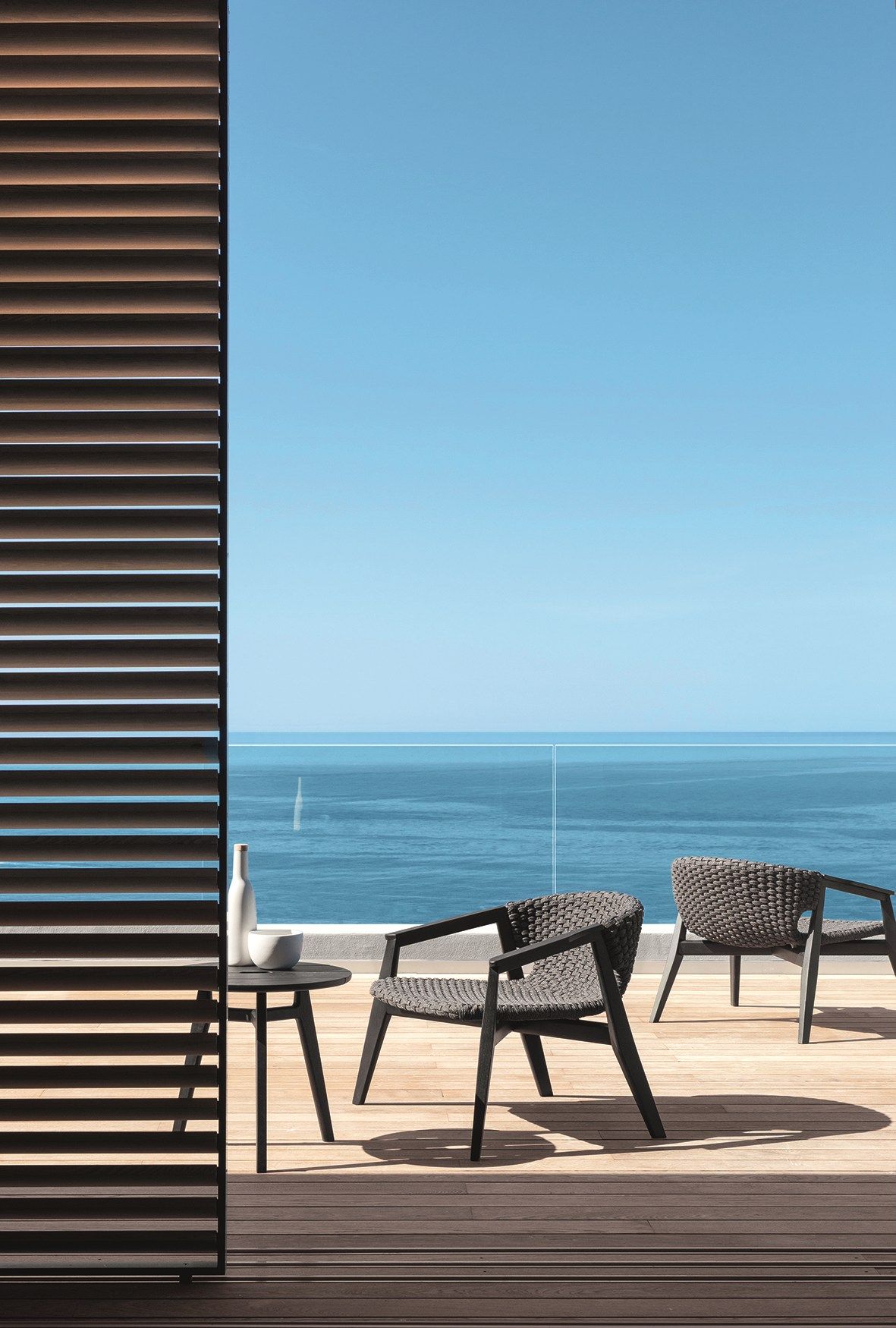 Синтетическая ткань садовое кресло с подлокотниками Ethimo Knit ARCH-00122669 - Вид №4