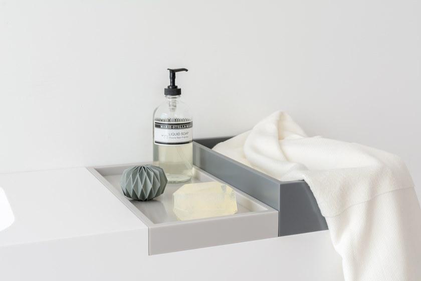 Not Only White Мыльница на столешнице в цвете hi-macs® Basq sun-id-1369840 - Вид №1