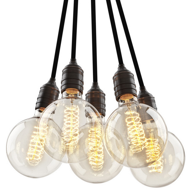 Крепление для винтажных лампочек 5шт от Eichholtz Чёрное 108626 EICHHOLTZ EICHHOLTZ 060548 Чёрный  - Вид №3