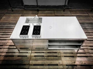 ALPES-INOX Кухонный островок для мытья, приготовления пищи и хранения Liberi in cucina