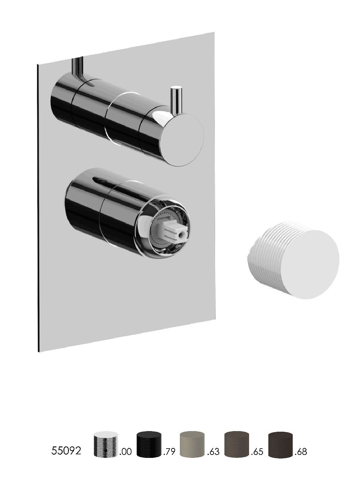 Встраиваемый смеситель для душа с переключателем Rubinetterie Frattini Gaia S ARCH-00024022 - Вид №1