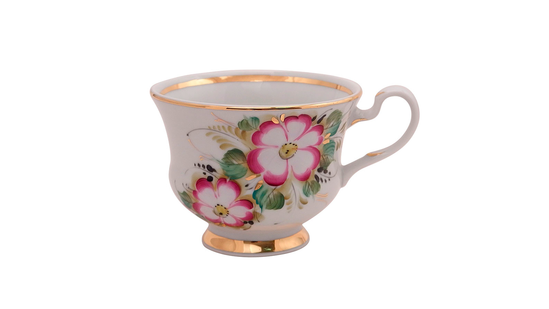 10617060 Гжельский фарфоровый завод Чайная пара "Верона" (выс.худ.роспись)  - Вид №2