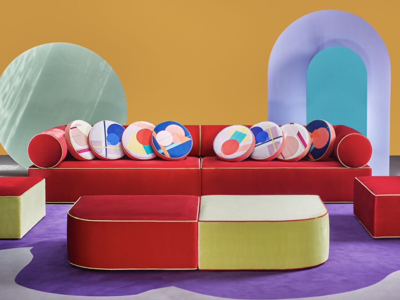 Ткань диван Paolo Nesi Graphius ARCH-00047999