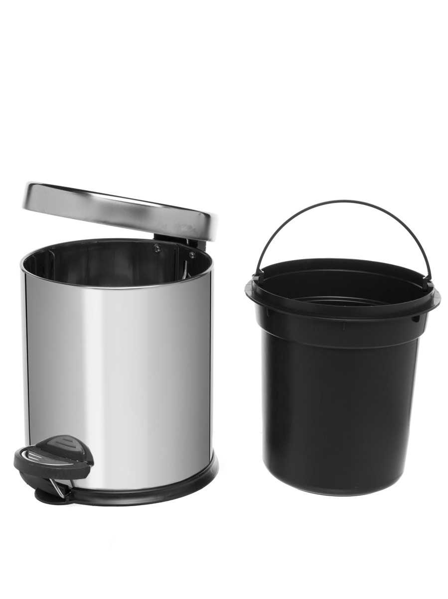 Вёдра с педалью и крышкой Cassiopea 3L Chrome NAVAKO 11502 - Вид №2