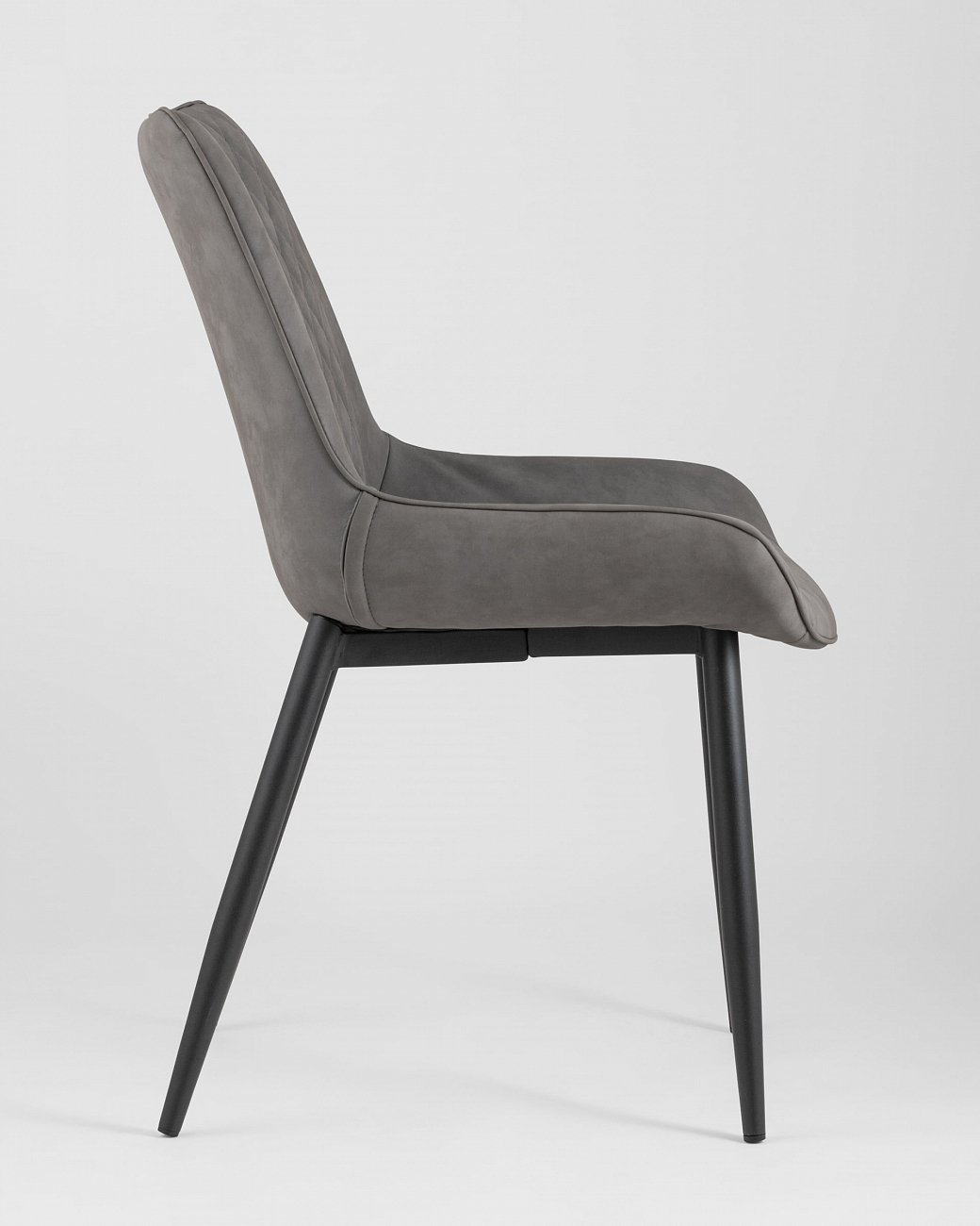 Стул со спинкой серый из экокожи "Невада" STOOL GROUP ДИЗАЙНЕРСКИЕ, ИНТЕРЬЕРНЫЕ 00-3946290 Серый  - Вид №3