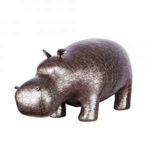 74129 Банкетка Пуф Бегемот малый Серебро BOGACHO