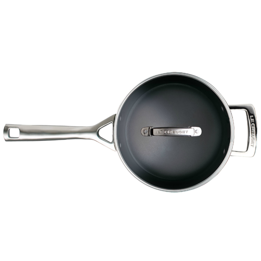 Ковш Le Creuset со стеклянной крышкой и ручкой, анодлированный алюминий, антипригарное покрытие, Ø20 96200920000000 - Вид №5