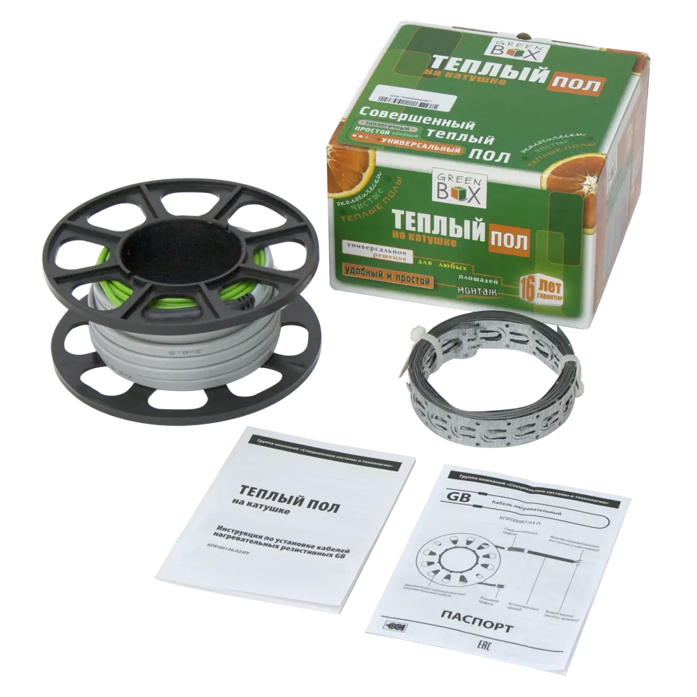 Нагревательный кабель для теплого пола GB-500 35 м, 500 Вт 82150019 STLM-2187855 GREEN BOX  - Вид №2