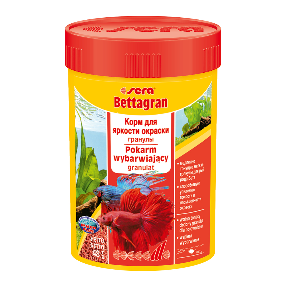 ПР0042009 Корм для рыб Bettagran для петушков, гранулы 100мл (48г) SERA 