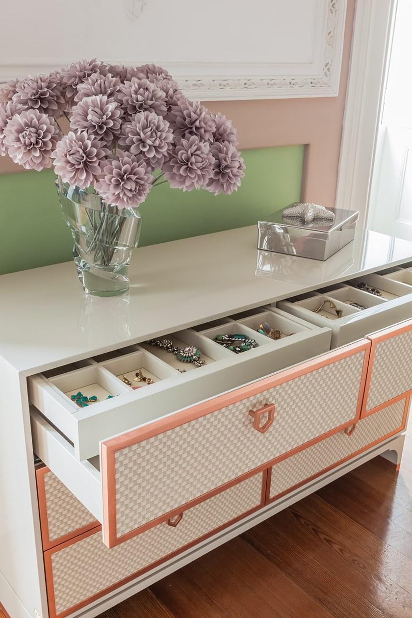 Stylish Club Прямоугольная консоль из металла и дерева с ящиками Cocktail Scf.c01 - Вид №2