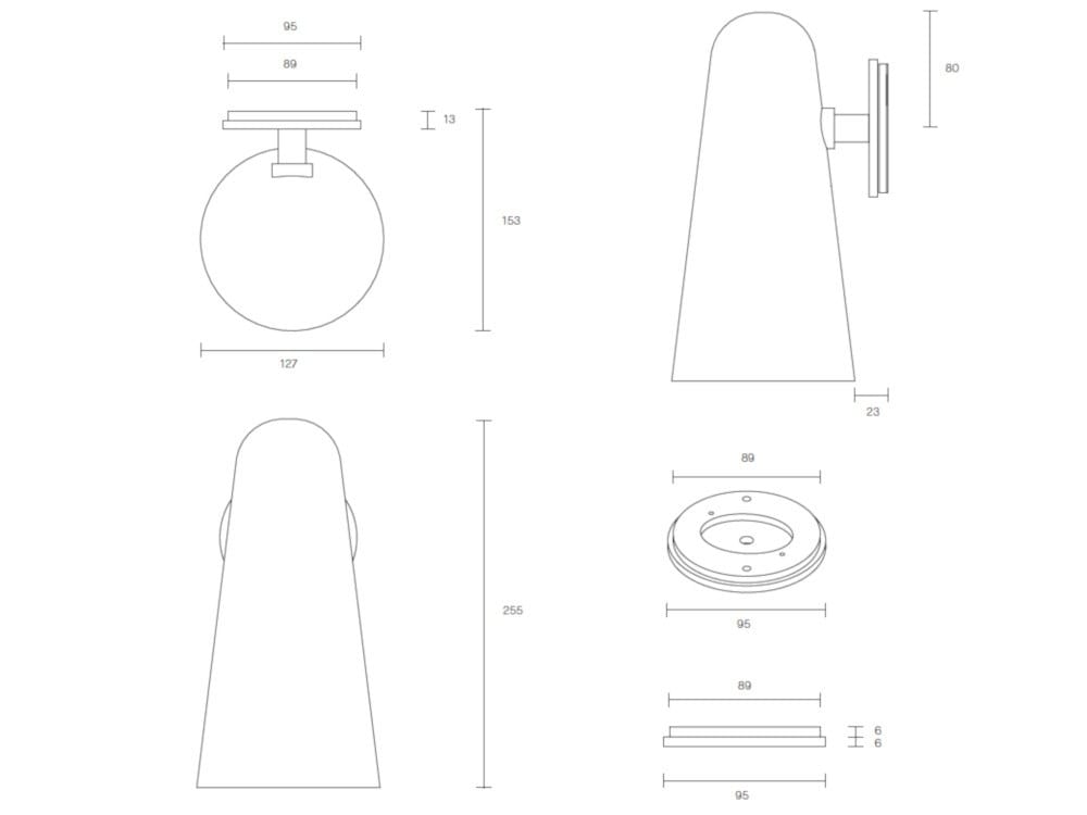 Выдувное стекло светодиодный настенный светильник Articolo Studios DOMI ARCH-00128389 - Вид №15