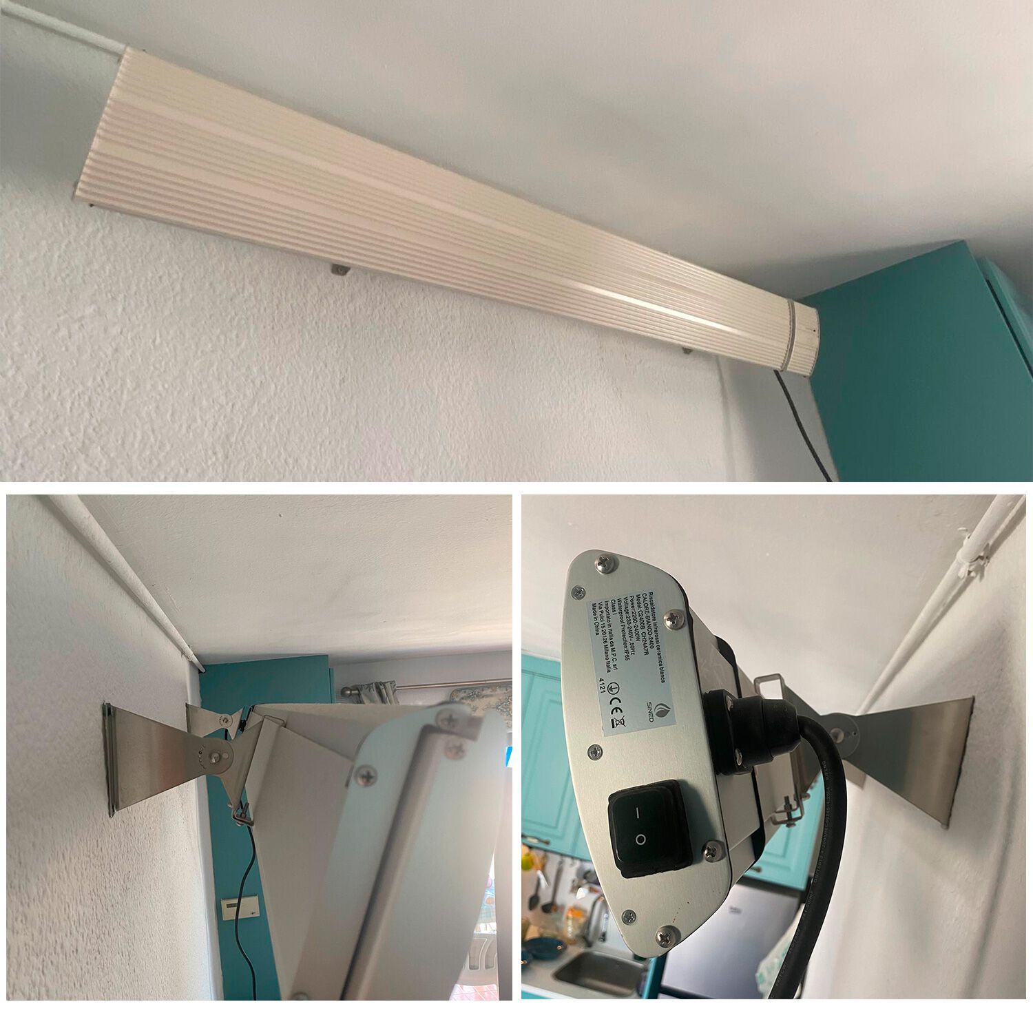 Инфракрасный обогреватель из стеклокерамики и алюминия SINED CALORE 3200 ARCH-00023258 - Вид №11