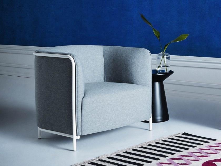 GABER Кресло из ткани с подлокотниками Place 280. - Вид №4