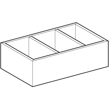 500.676.00.1 Перегородка для выдвижного ящика Geberit H-образная, для нижнего выдвижного ящика Geberit  - Вид №1