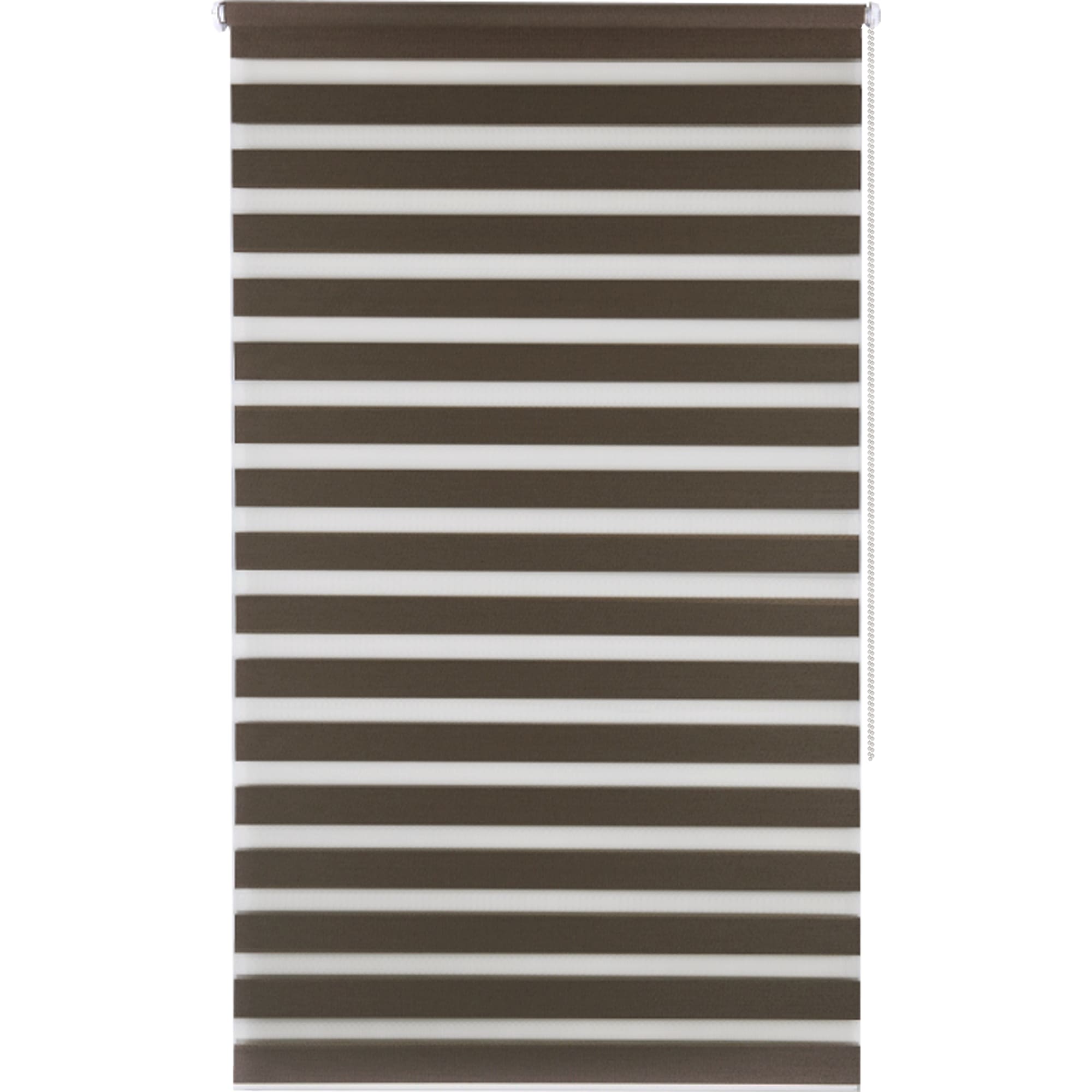 82614518 Штора рулонная день-ночь Miamoza Blackout Rain 55x160 см, цвет коричневый Santreyd 