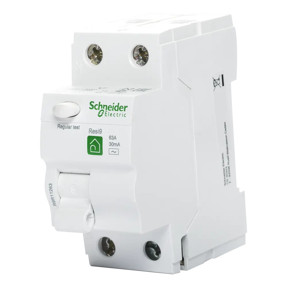 УЗО Schneider Electric Resi9 2P N 63 А 30 мА АC 16615317 STLM-2013082 