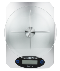 9237202 Кухонные весы LEBEN 268-059 серебристый