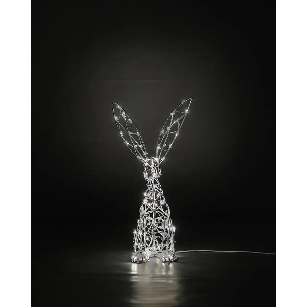 Электрическая светящиеся фигура Зайчик 100 LED 20x60x20 см теплый белый свет 86164095 STLM-2123179 LUMINE AJUR 