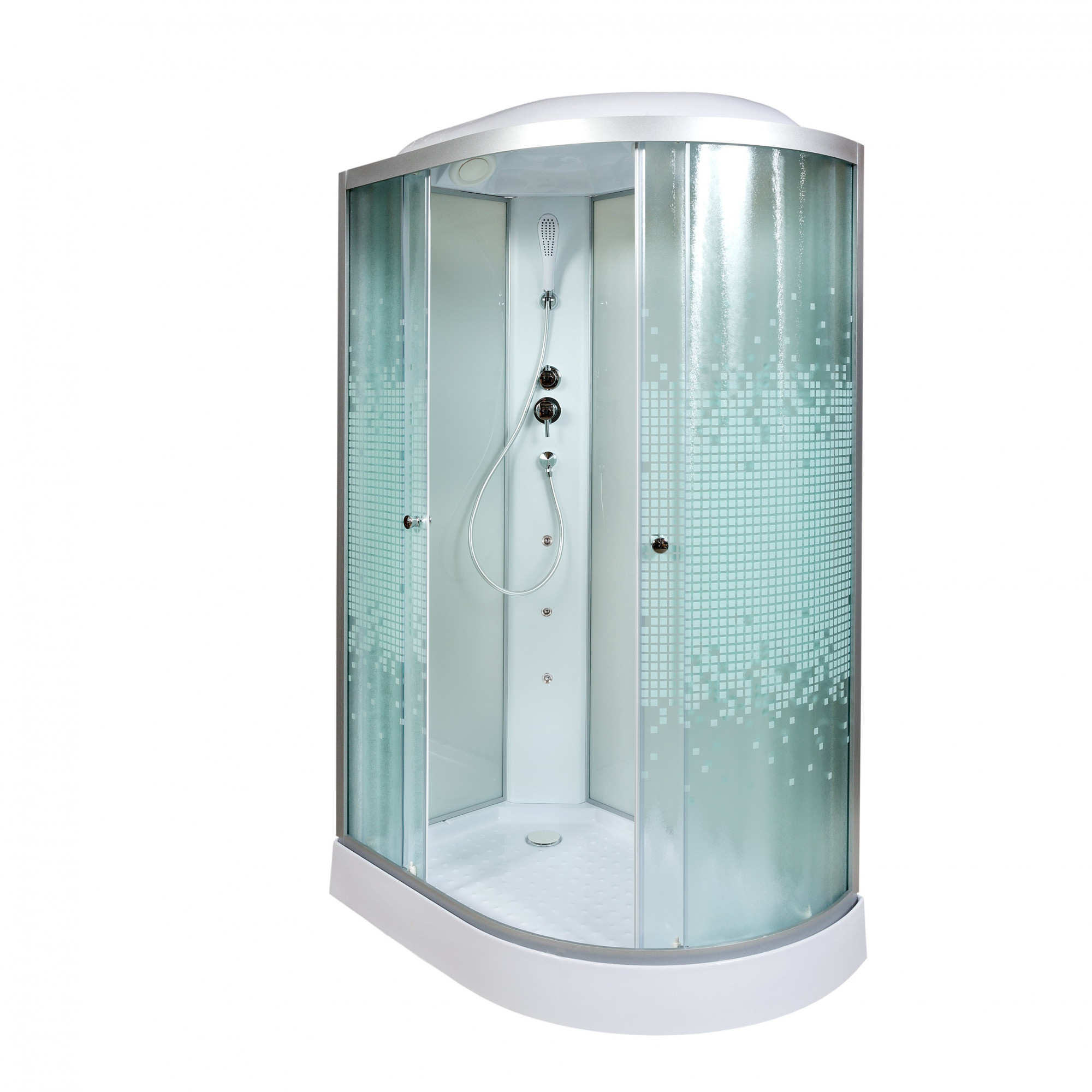 BМ1510 с гидромассажем BLACK Душевая кабина DETO Серия ВМ L 902 L с гидромассажем