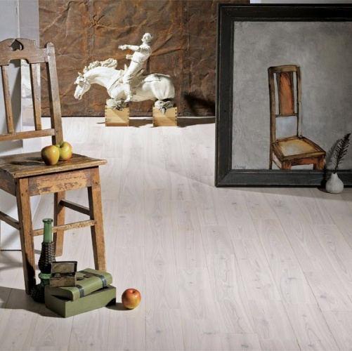 Инженерная доска Coswick Бражированная Облачный Ясень Натур с брашью (Текстурированная) 300…1845х107,95 мм 12213235 - Вид №1