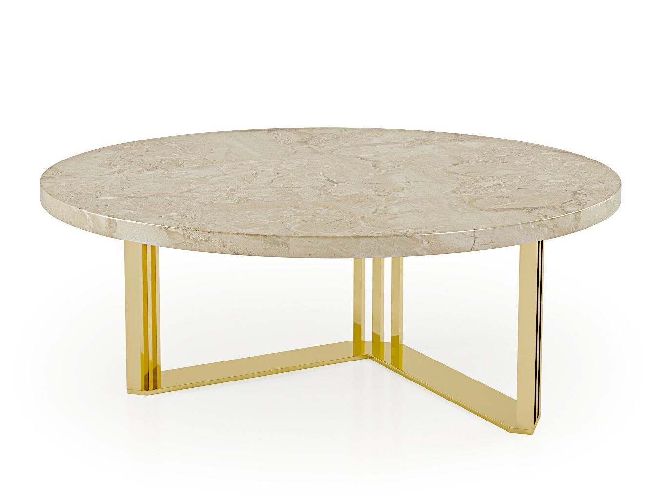 Мраморный круглый низкий журнальный столик Bizzotto Italia Symphony-Infinity ARCH-00070207