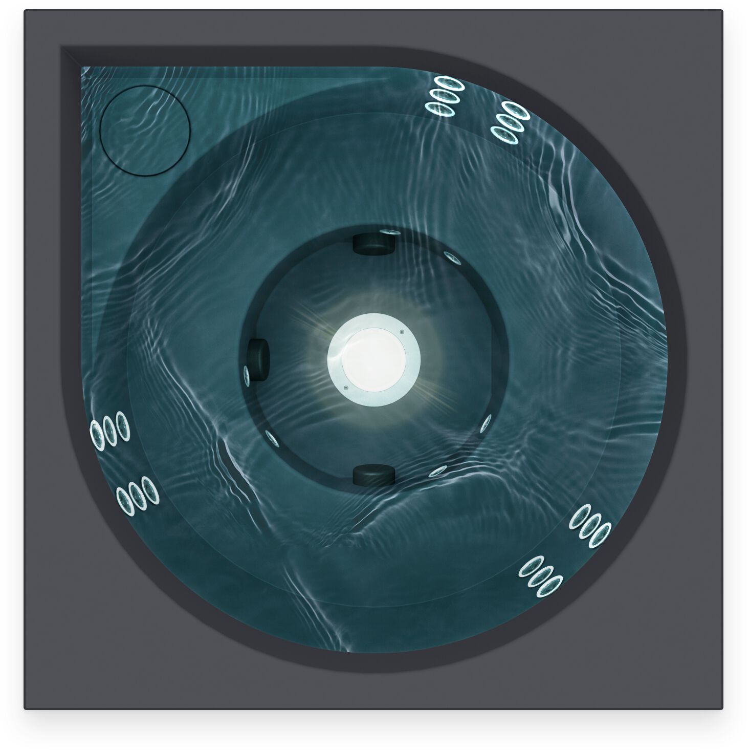 Открытый джакузи акриловые мини-бассейн Drop VUOLLE COMPACT ARCH-00047775 - Вид №2