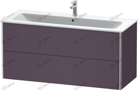 XS417409494 Тумбочка подвесная XSquare #XS4174 1210 x 478 мм Баклажан шелковисто-матовый лак Duravit