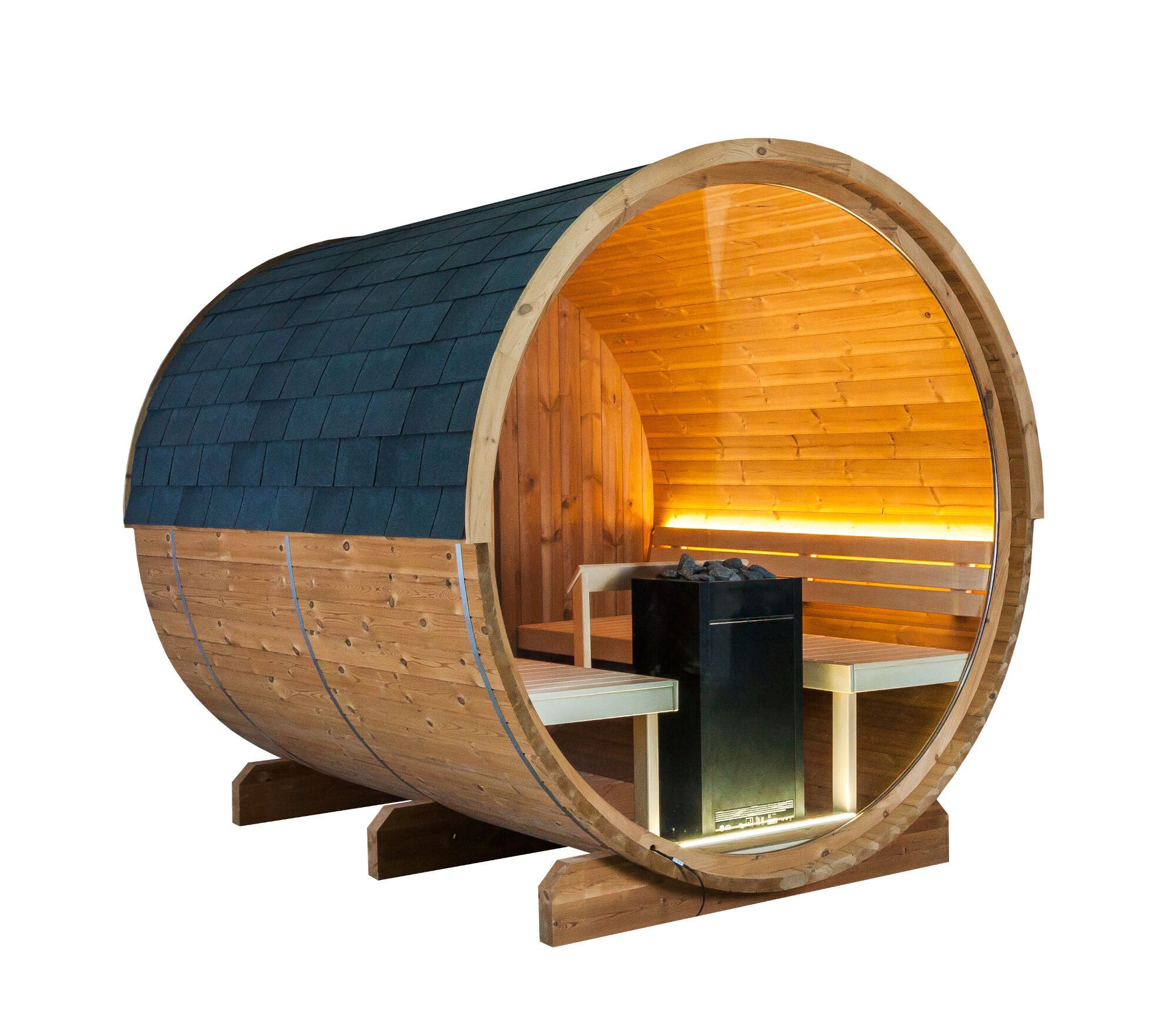 Наружная сауна из термообработанной сосны Kinedo Sauna per esterno ARCH-00007684 - Вид №1