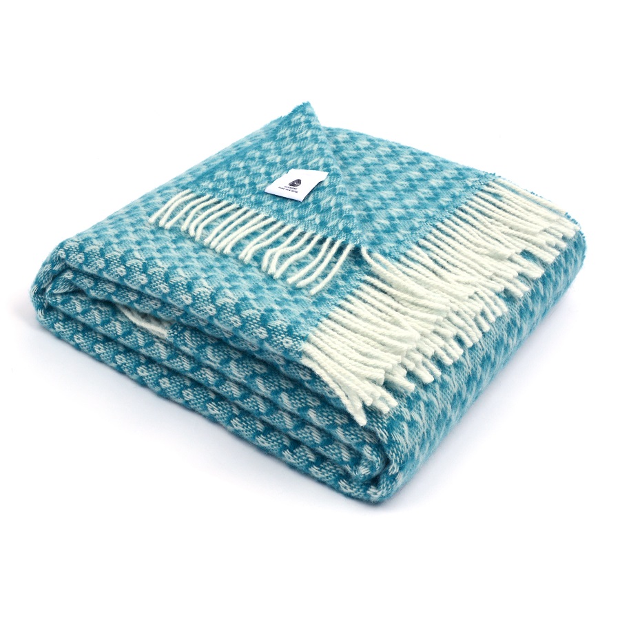 Плед Brias Triangle, 130х180 см, изумрудный MARZOTTO BRIASTRIANGLE1510 - Вид №1