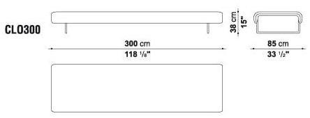B&B Italia Project Мягкая скамья из ткани Cloud sun-id-1492117 - Вид №6