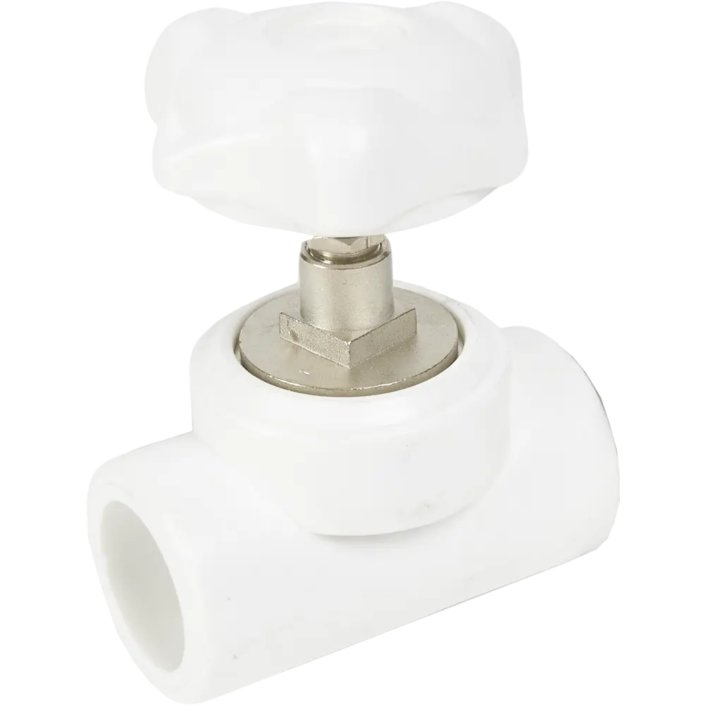 Вентиль запорный РВК PN25 20x20 мм ручка барашек полипропилен STLM-2106444