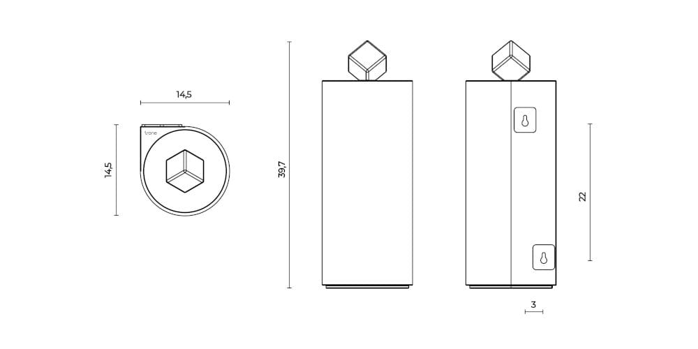 Керамическая мусорная корзина Trone Pandore ARCH-00045485 - Вид №4