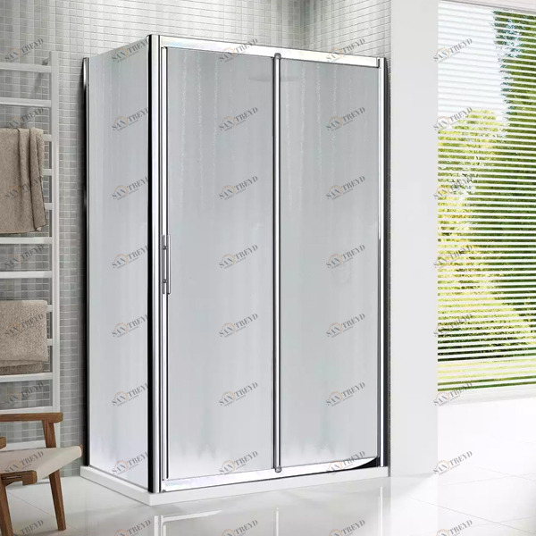 Душевой уголок 138x90 LUNES 2P+F Novellini LUNES со стеклом Obscure LUNES2P1323KLUNESF843K