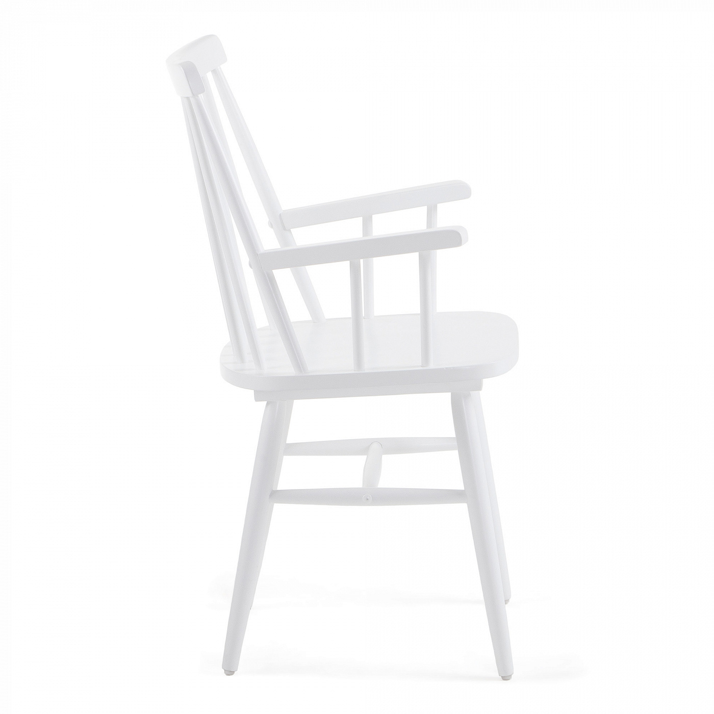 053475 Стул белый с подлокотниками La Forma Kristie  - Вид №1