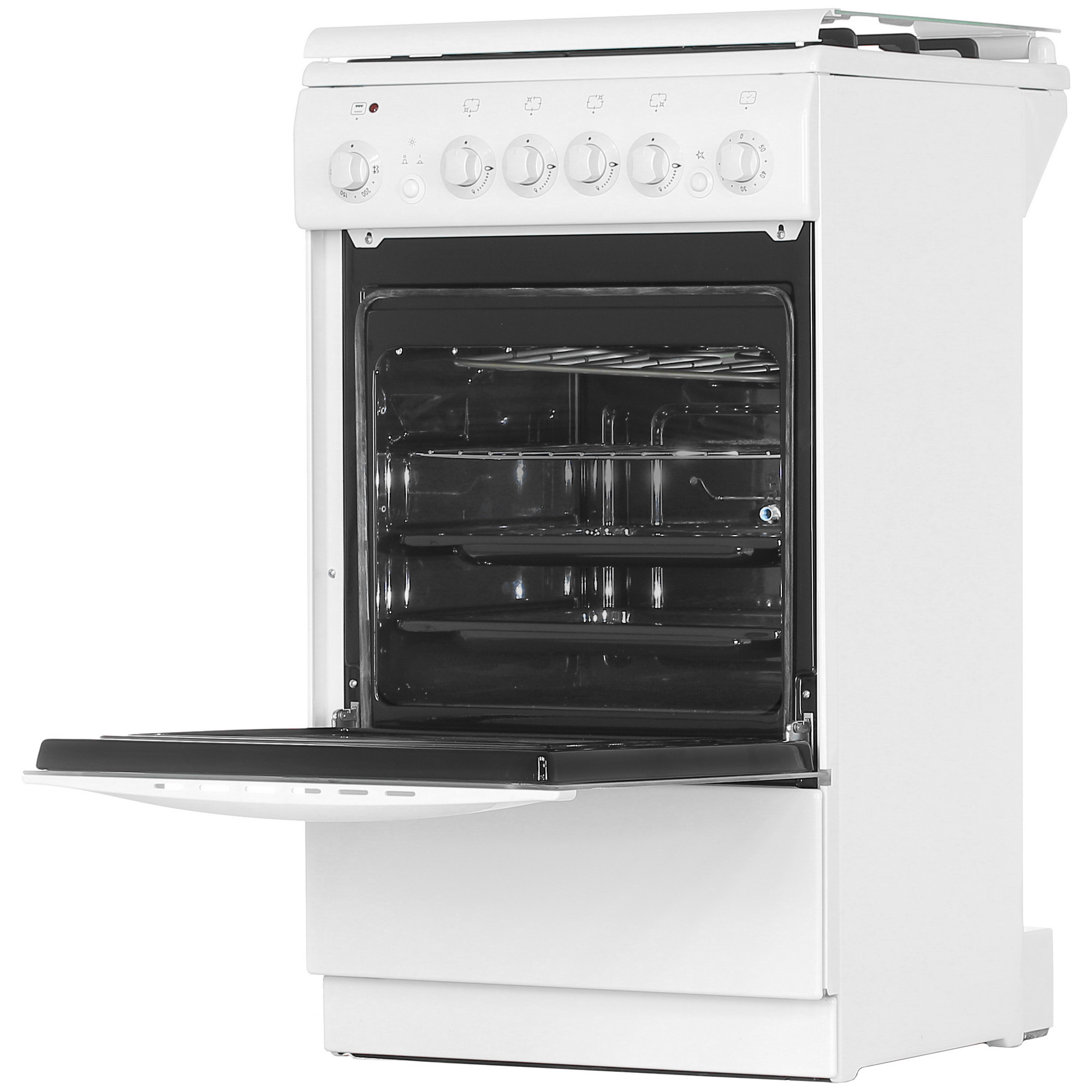 1186042 Комбинированная плита De Luxe 5040.20ГЭ (КР) ЧР белый STDN-0009622 - Вид №4