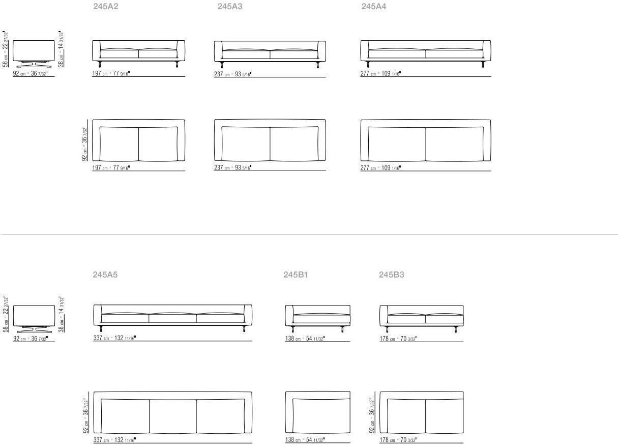 Flexform Модульный угловой диван из ткани sun-id-1424130 - Вид №3