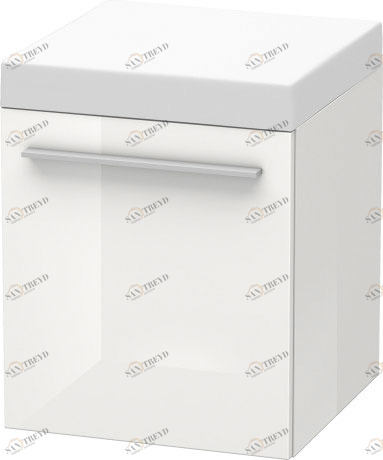 XL270402222 Мобильная тумба X-Large #XL2704 400 x 400 мм Белый глянцевый декор Duravit