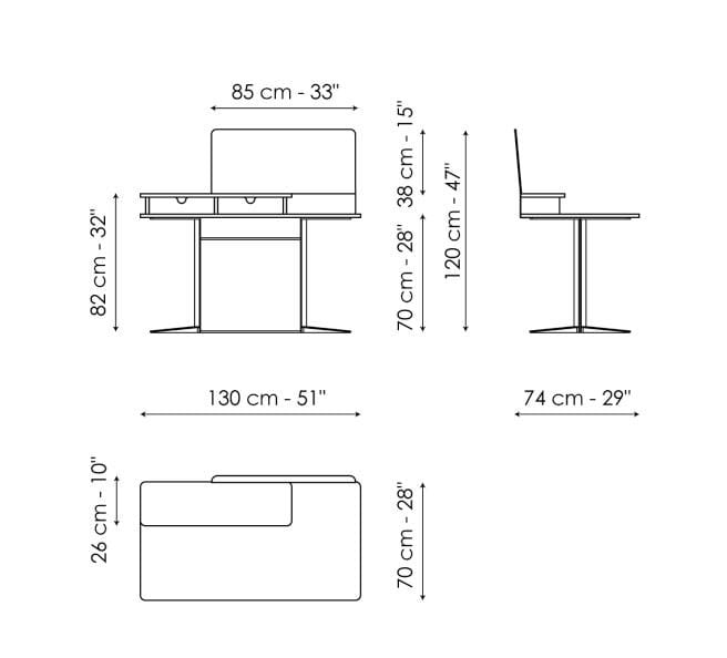 Шкаф для туалетных принадлежностей из грецкого ореха BONALDO Нельсон ARCH-00041636 - Вид №4