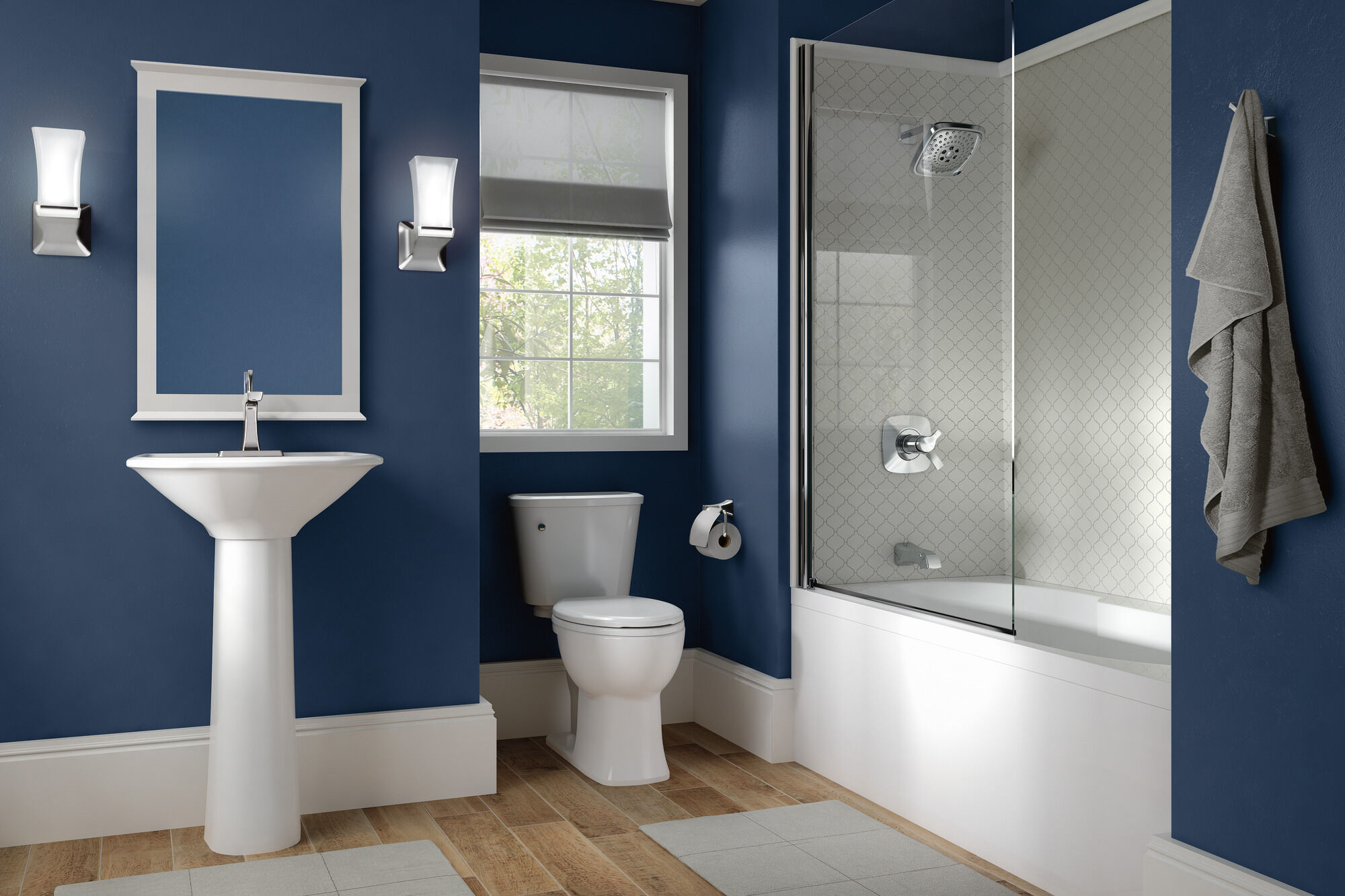 75235-PN Двойной крючок для халатов Delta Faucet Tesla Полированный никель - Вид №1